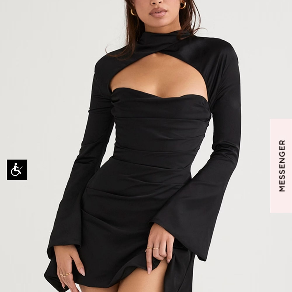 House of CB black dress